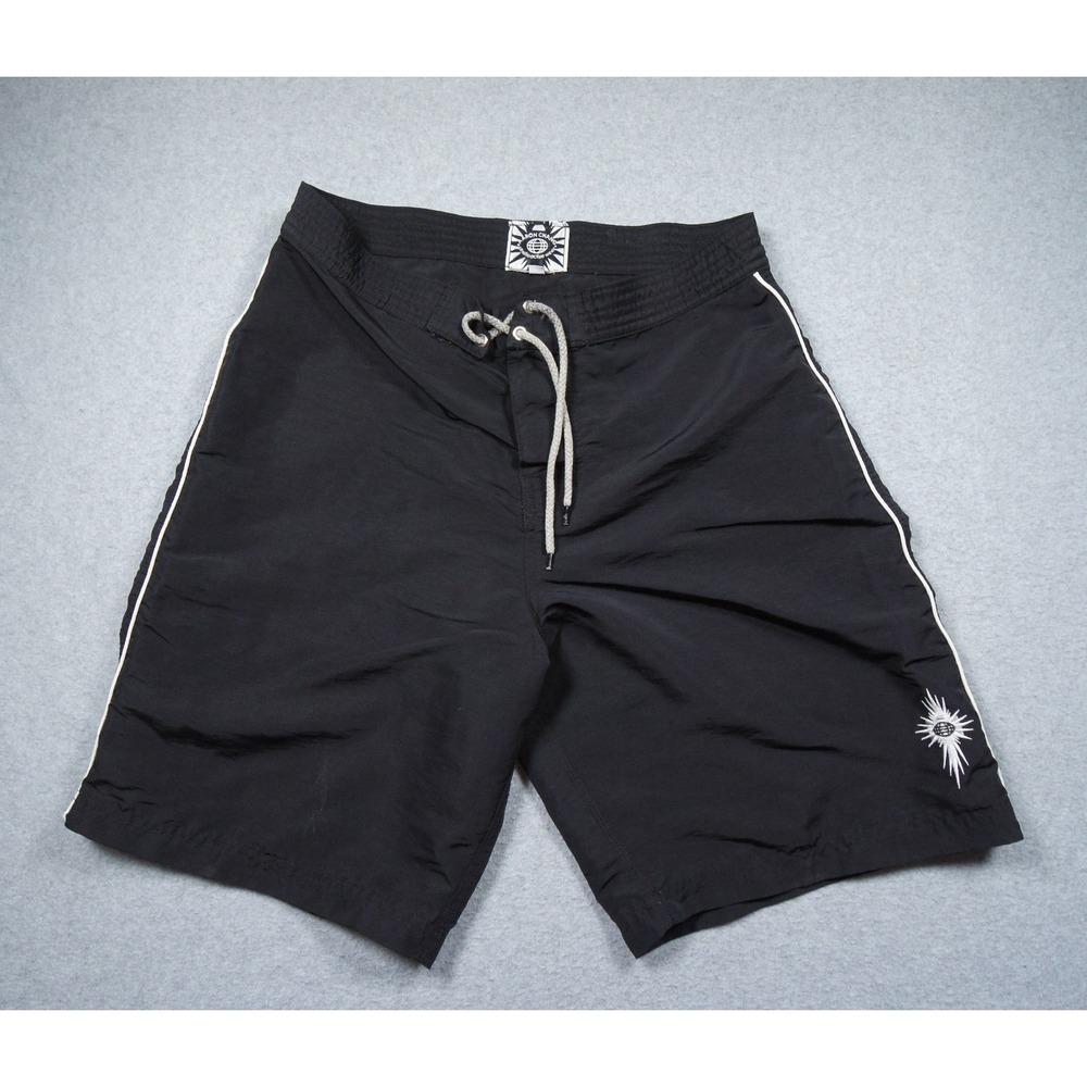 Aaron Chang Board Shorts Men 32 Black Surf Swim Beach Drawstring Outdoors